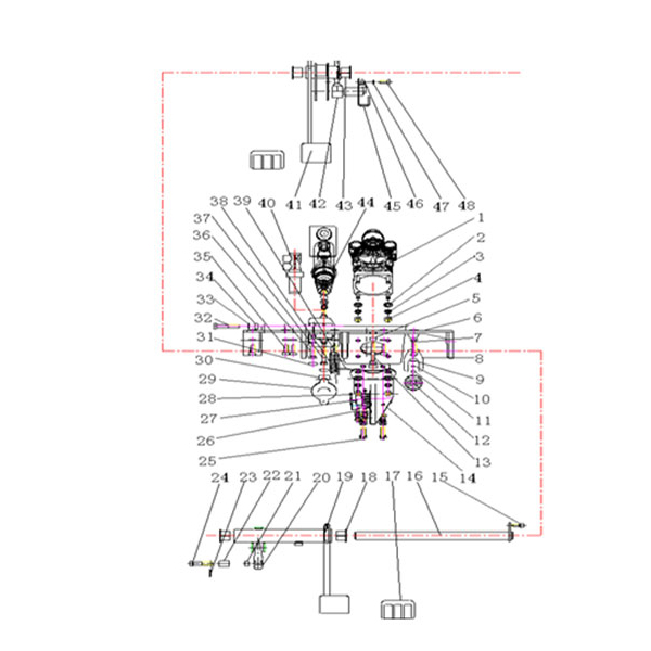 Montaje de control del pedaldefrenoyembrague